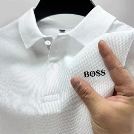 Men's Short Sleeve Polo Shirt, Quick Dry, Breathable, Casual, Stylish, Business, Sports, Summer, High, New, 2025